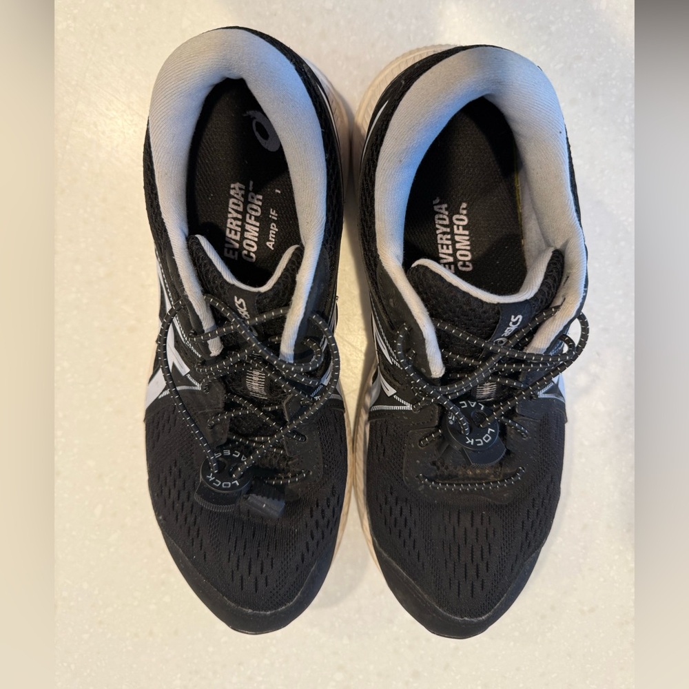 Asics Women's Black and White Sneakers